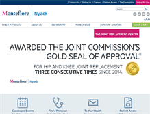 Tablet Screenshot of nyackhospital.org